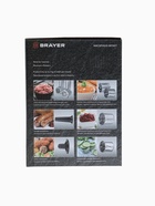 Мясорубка BRAYER 1607BR, электрическая, 1350 Вт, реверс, 2 диска, 4 насадки, 2 кг/мин - Фото 16