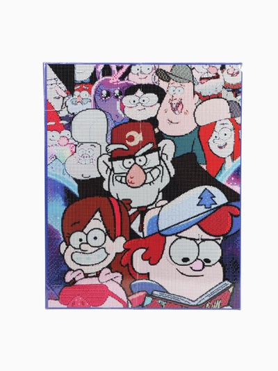 УЦЕНКА Алмазная вышивка полное заполнение Гравити Фолз, на раме, 40×50 см