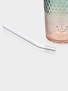 Стакан «Спектр», 500 мл, 8×16 см, с трубочкой, силиконовая крышка, стекло, зелёный - Фото 3