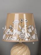 Лампа настольная керамика "Кадди" 1хE14 40Вт бежевый RISALUX - фото 809179197