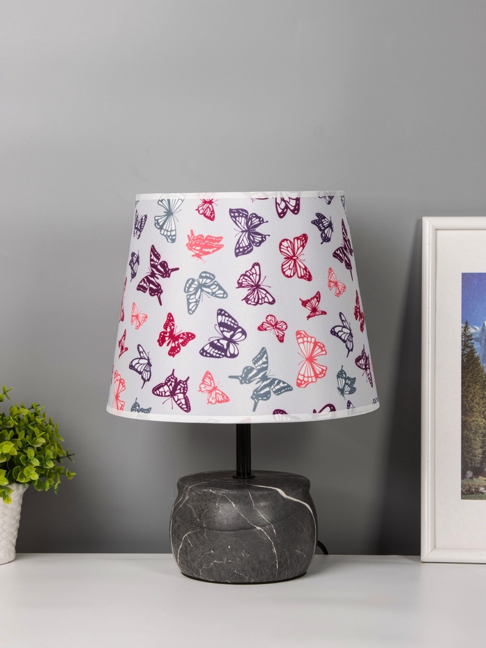 Настольная лампа «Энель» E14 40 Вт серый RISALUX