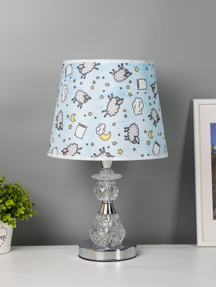 Настольная лампа «Латея» Е27 40 Вт серо-хромовый RISALUX