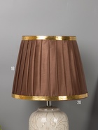 Настольная лампа «Доминика» Е27 40 Вт бежево-белый RISALUX - фото 5039566