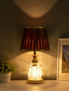 Лампа настольная 16139/1 E27 40 Вт+LED подсветка золото RISALUX - фото 5039571