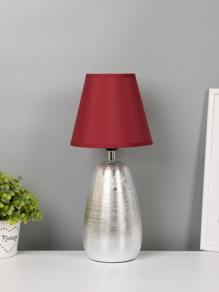 Настольная лампа 16418/1SL E14 40 Вт серебро RISALUX