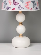 Настольная лампа Катания 1×60 Вт E27 бело-золотой RISALUX - фото 5039579