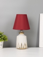Настольная лампа «Николь» Е14 40 Вт белый/красный RISALUX 10902323