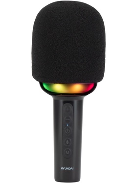 Микрофон беспроводной Hyundai H-MIC100 черный HMIC100