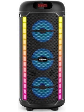 Минисистема Hyundai H-MC1221 черный 15Вт/FM/USB/BT/SD/MMC