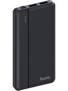 Мобильный аккумулятор Buro BP10A 10000mAh 10W 2A 2xUSB-A/USB-C черный (BP10A10PBK)