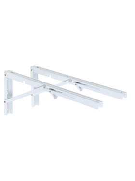 {{photo.Alt || photo.Description || 'УЦЕНКА Кронштейн складной для столов и полок ТУНДРА, 2 шт., длина 450 мм, сталь, белая'}}