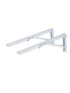 УЦЕНКА Кронштейн складной для столов и полок ТУНДРА, 2 шт., длина 450 мм, сталь, белая - Фото 3