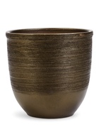 УЦЕНКА Горшок для цветов «Черное золото», 5 л, керамика, коричневый - Фото 1