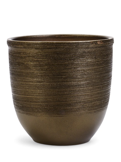 УЦЕНКА Горшок для цветов «Черное золото», 5 л, керамика, коричневый