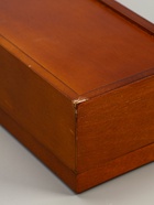 УЦЕНКА Шкатулка для часов 6 отделений «Стиль», дерево, коричневая, 12.7×8×33 см 10913537