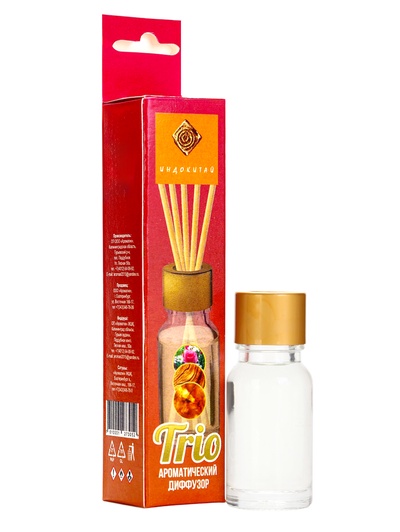 Ароматический диффузор «Цветы, дерево, амбра», с палочками, для дома, 10 мл