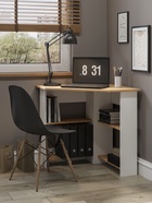 Стол письменный угловой «ЖС-1», 735×735×750 мм, цвет белый/дуб крафт 10910371 Стол письменный угловой «ЖС-1», 735×735×750 мм, цвет белый/дуб крафт 10910371