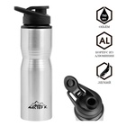 УЦЕНКА Бутылка для воды «Мастер К», 750 мл, 24×7.3 см, корпус из алюминия, серебристая - Фото 1