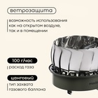 УЦЕНКА Плита газовая портативная maclay, для кемпинга, с ветрозащитой, 17×13 см, большая, круглая - Фото 2