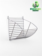 Кормушка для сена металлическая, 17 х 14 х 16 см, серебристая 10904133 - фото 16881745