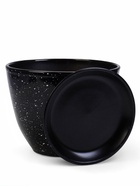 Горшок для цветов «Гранит», 8 л, d=29.5 см, h=33 см, керамика, с поддоном, чёрный - фото 50917572