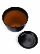 Горшок для цветов «Гранит», 8 л, d=29.5 см, h=33 см, керамика, с поддоном, чёрный - фото 50917574