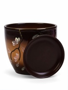 Горшок для цветов «Миндаль», 2.5 л, d=18.5 см, h=16.5 см, с поддоном, керамика, коричневый - Фото 3
