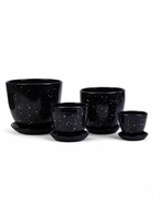 Горшок для цветов «Гранит», керамика, с поддоном, набор 4 шт.: 400 мл, 1 л, 2.5 л, 5 л - Фото 3