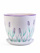 Горшок для цветов «Лаванда», керамика, с поддоном, набор 4 шт.: 400 мл, 1 л, 2.5 л, 5 л - Фото 4