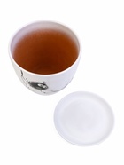 Горшок для цветов «Птички», керамика, с поддоном, набор 4 шт.: 400 мл, 1 л, 2.5 л, 5 л. - фото 809107436