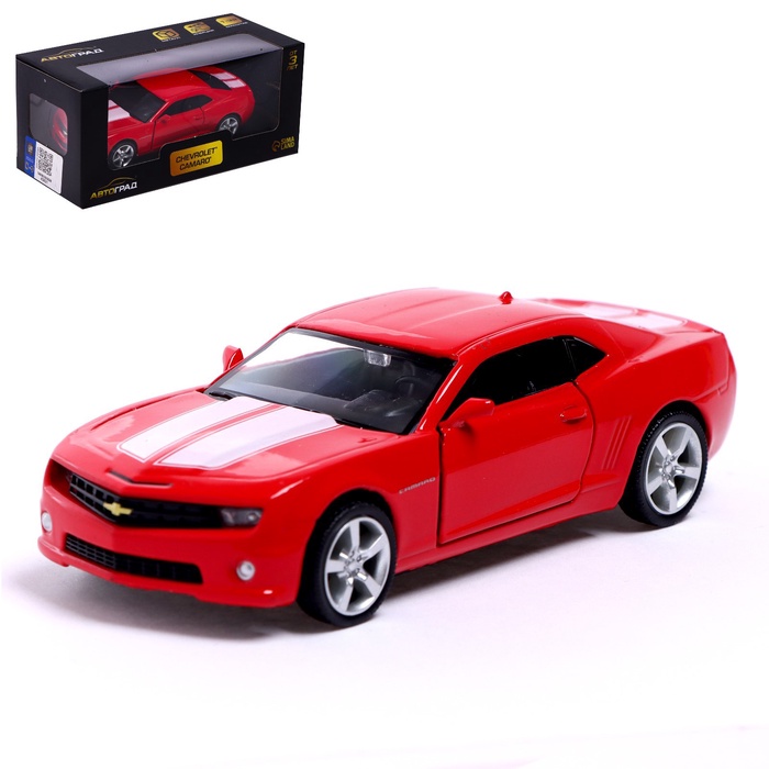 УЦЕНКА Машина металлическая Chevrolet Camaro, 1:32, инерция, красная - Фото 1