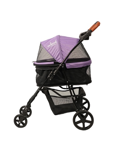 Коляска прогулочная Mr.Kranch для собак и кошек (макс. нагрузка 15 кг), фиолетовая