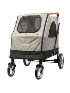 Коляска прогулочная Mr.Kranch для собак и кошек большая выставочная (макс. нагрузка 55 кг), серая - Фото 2