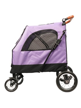 Коляска прогулочная Mr.Kranch для собак и кошек, большая выставочная (максимальная нагрузка 55 кг), фиолетовый