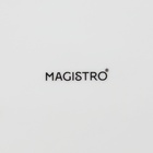 УЦЕНКА Блюдо для подачи с деревянной ручкой "Magistro" 15х15 см, цвет белый - Фото 8