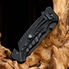 УЦЕНКА Нож складной «Акула» 21 см, клинок 90 мм/2.8 мм, со стропорезом и стеклобоем - Фото 2