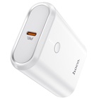 УЦЕНКА Внешний аккумулятор Hoco Q3, 10000 мАч, USB, USB-C, 3 А, PD 20W + QC3.0, белый - Фото 3