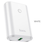 УЦЕНКА Внешний аккумулятор Hoco Q3, 10000 мАч, USB, USB-C, 3 А, PD 20W + QC3.0, белый - Фото 4