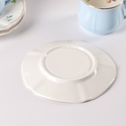 УЦЕНКА Сервиз кофейный 12 пред «Сирена» 6 чашка 8×6.5×5 см, 100 мл, 6 блюдец 12 см, голубая, 4 - Фото 3