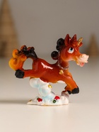 УЦЕНКА Фигурка полистоун «Лошадка на облачке с розами», 6.4×2.5×6 см, МИКС - Фото 3