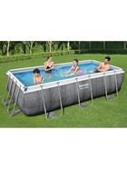 УЦЕНКА Бассейн каркасный Bestway Power Steel 56721, 404×201×100 см, фильтр-насос, лестница, прямоугольный - Фото 12