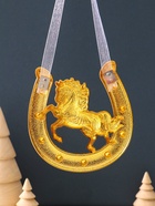 Подкова-оберег «Лошадь белая», панно на стену, 10.5×10.5×0.05 см, эмаль, стразы - Фото 4