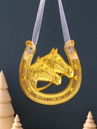 Подкова-оберег «Счастья», панно на стену, 10.5×10.5×0.05 см, эмаль, стразы - Фото 4