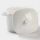 УЦЕНКА Супница Magistro «Бланш» 3.5 л, 27×19×19 см, белая - Фото 3