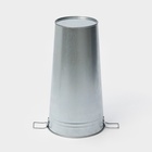 УЦЕНКА Вазон 9 л, высота 40 см, оцинкованный 10914753