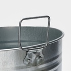 УЦЕНКА Вазон 11 л, с ручками, высота 49 см, оцинкованный 10914754