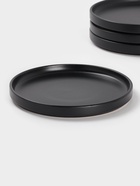 УЦЕНКА Набор тарелок 4 шт. Доляна 20×2 см «Гранит» черный матовый - Фото 3