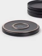 УЦЕНКА Набор тарелок 4 шт. Доляна 20×2 см «Гранит» черный матовый - Фото 5