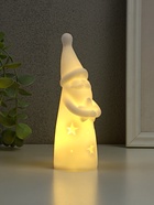 Фигурка светящаяся RISALUX «Дед Мороз со звездой», LED-ночник, 3×AG10, белый, 4.8×4.8×15 см - Фото 7