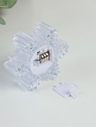 Светодиодная свеча LED RISALUX «Снежинка», ночник, 3×LR1130, прозрачный, 7×7×4.5 см - Фото 4